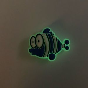 5/$10 Luminous fish crocs shoe charm